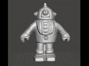 ROB&Ocirc; MONOCROM&Aacute;TICO VINTAGE FIGURA MODELO BRINQUEDO ALIEN ANOS 70 Modelo de Impressão 3D