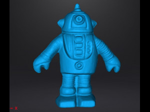 MONOCHROMATIC ROBOT VINTAGE FIGURE MODEL TOY ALIEN 70s Modelo de Impressão 3D