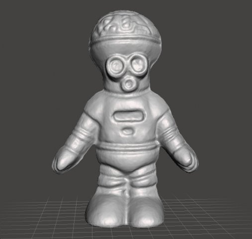 MONOCHROMATIC BRAIN ALIEN VINTAGE FIGURE MODEL TOY MARTIAN 70s 3D Baskı Modeli .c4d .max .obj .3ds .fbx .stl .blend 
