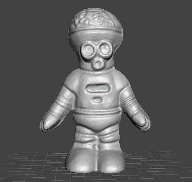 MONOCHROMATIC BRAIN ALIEN VINTAGE FIGURE MODEL TOY MARTIAN 70s 3D Print Model .c4d .max .obj .3ds .fbx .stl .blend
