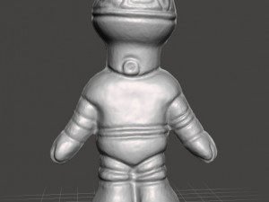 MONOCHROMATIC BRAIN ALIEN VINTAGE FIGURE MODEL TOY MARTIAN 70s 3D Baskı Modeli