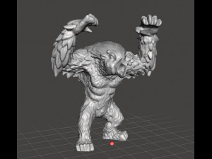 OWLBEAR CREATURE MINIATURE MODEL FOR FANTASY GAMES DND AND RPG 3Dプリントモデル
