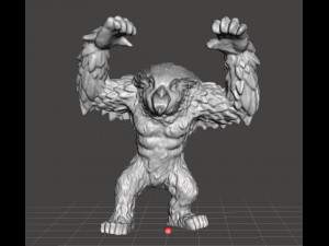 OWLBEAR CREATURE MINIATURE MODEL FOR FANTASY GAMES DND AND RPG 3Dプリントモデル