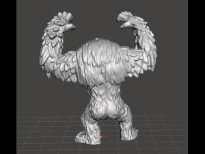 OWLBEAR CREATURE MINIATURE MODEL FOR FANTASY GAMES DND AND RPG 3Dプリントモデル