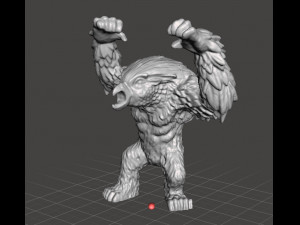 OWLBEAR CREATURE MINIATURE MODEL FOR FANTASY GAMES DND AND RPG 3Dプリントモデル