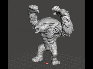 OWLBEAR CREATURE MINIATURE MODEL FOR FANTASY GAMES DND AND RPG 3D Print Model
