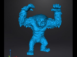 OWLBEAR CREATURE MINIATURE MODEL FOR FANTASY GAMES DND AND RPG 3Dプリントモデル