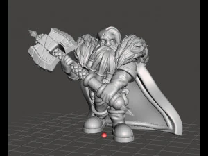МИНИАТЮРНАЯ МОДЕЛЬ ВОЖДА ГНОВОВ ДЛЯ ФЭНТЕЗИ-ИГР DND RPG 3D Принт Модель