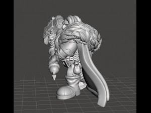 DWARF CHIEFTAIN MINIATURE MODEL FOR FANTASY GAMES DND RPG 3D Print Model