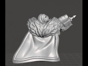 DWARF CHIEFTAIN MINIATURE MODEL FOR FANTASY GAMES DND RPG 3D Print Model