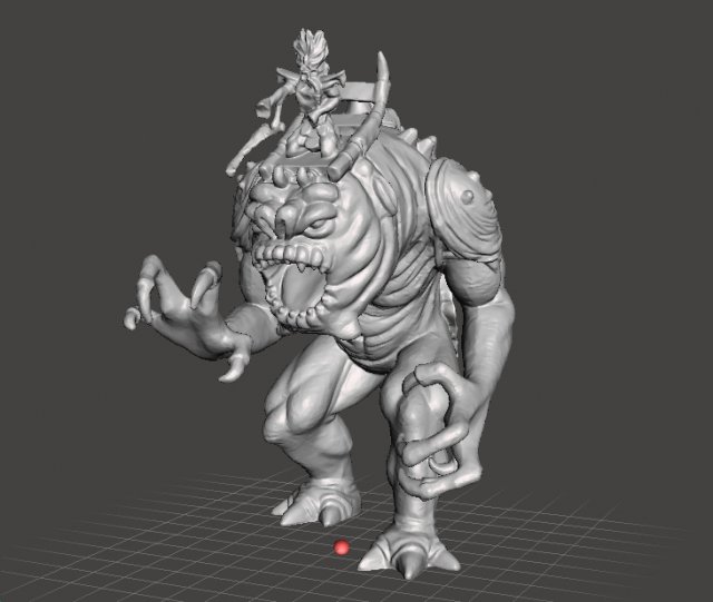 FELUCIAN RANCOR WITH RIDER LEGION MINIATURE MODELS SET FOR SCIFI OR FANTASY GAMES DND RPG 3D 프린트 모델 .c4d .max .obj .3ds .fbx .stl .blend 