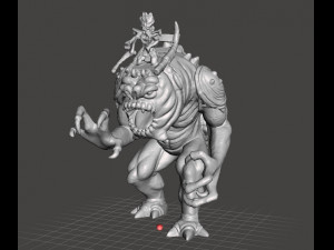 FELUCIAN RANCOR WITH RIDER LEGION MINIATURE MODELS SET FOR SCIFI OR FANTASY GAMES DND RPG 3Dプリントモデル