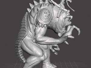 FELUCIAN RANCOR WITH RIDER LEGION MINIATURE MODELS SET FOR SCIFI OR FANTASY GAMES DND RPG 3D 프린트 모델