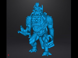 FELUCIAN RANCOR WITH RIDER LEGION MINIATURE MODELS SET FOR SCIFI OR FANTASY GAMES DND RPG 3D 프린트 모델