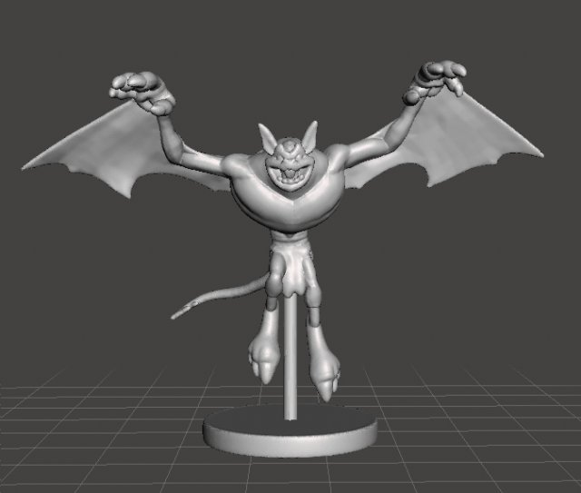 Giant Bat Boss miniature model for fantasy games dnd rpg 3D 프린트 모델 .c4d .max .obj .3ds .fbx .stl .blend 