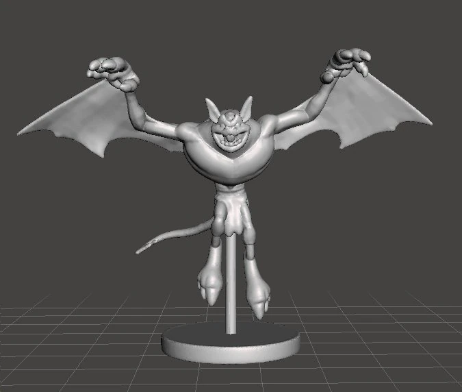 Giant Bat Boss miniature model for fantasy games dnd rpg 3D Print Model .c4d .max .obj .3ds .fbx .stl .blend 