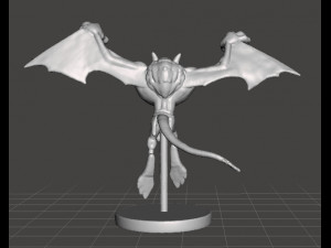 Giant Bat Boss miniature model for fantasy games dnd rpg 3D 프린트 모델