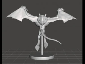 Giant Bat Boss miniature model for fantasy games dnd rpg 3D Print Model