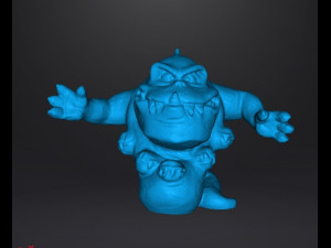 SNORKEATER SNORKS PVC PLASTIC FIGURE 1983 MODEL TOY 3Dプリントモデル