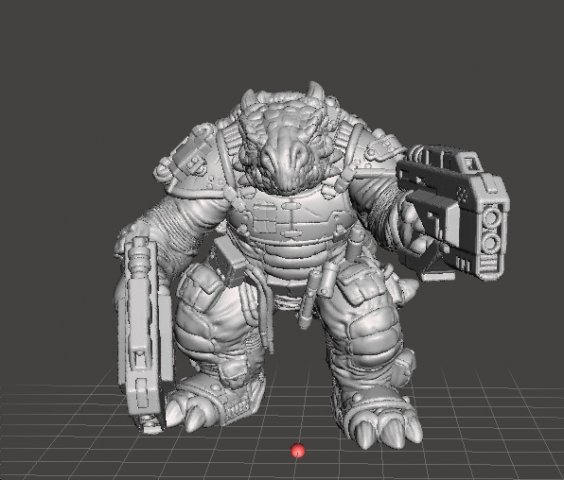 SAURIAN ANKYLON GRUNT MINIATURE MODEL FOR SCIFI GAMES RPG 3D Принт Модель .c4d .max .obj .3ds .fbx .stl .blend 