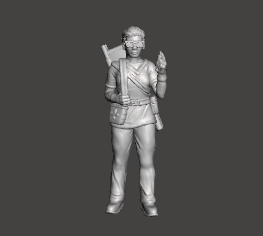NURSE CIVILIAN CHARACTER MINIATURE MODEL FOR GAMES DND RPG DOCTOR 3Dプリントモデル .c4d .max .obj .3ds .fbx .stl .blend 