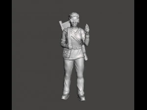 OYUNLAR İ&Ccedil;İN HEMŞİRE SİVİL KARAKTER MİNYAT&Uuml;R MODELİ DND RPG DOKTOR 3D Baskı Modeli