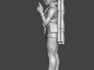 NURSE CIVILIAN CHARACTER MINIATURE MODEL FOR GAMES DND RPG DOCTOR 3Dプリントモデル