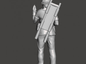 NURSE CIVILIAN CHARACTER MINIATURE MODEL FOR GAMES DND RPG DOCTOR 3Dプリントモデル