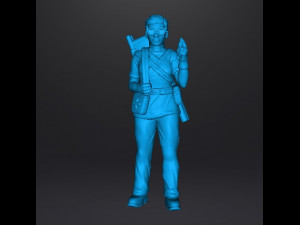 NURSE CIVILIAN CHARACTER MINIATURE MODEL FOR GAMES DND RPG DOCTOR 3Dプリントモデル