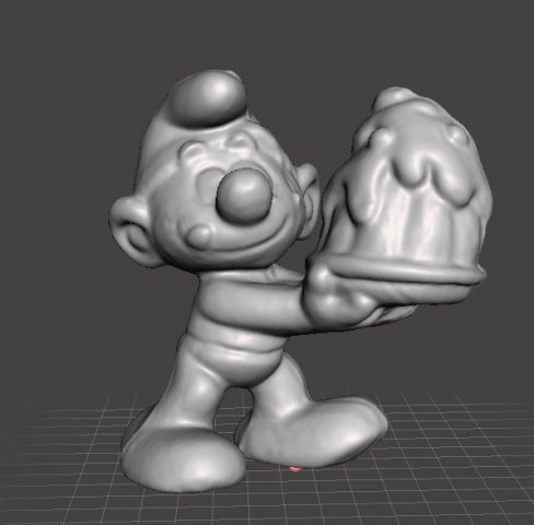 GREEDY SMURF 1980 PVC PLASTIC FIGURE MINIATURE TOY Modelo de Impressão 3D .c4d .max .obj .3ds .fbx .stl .blend 
