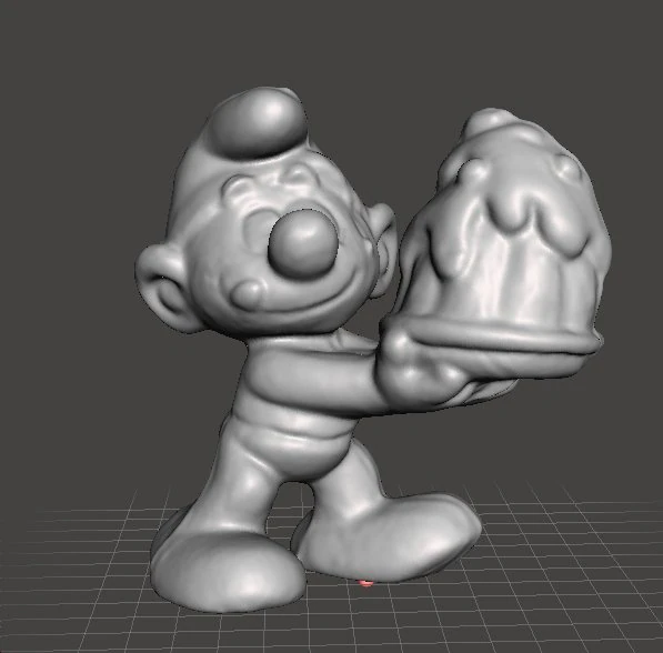 GREEDY SMURF 1980 PVC PLASTIC FIGURE MINIATURE TOY 3D Print Model .c4d .max .obj .3ds .fbx .stl .blend 