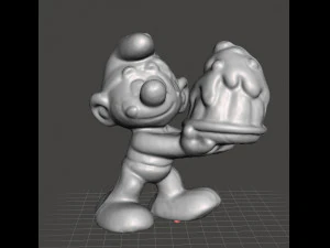 GREEDY SMURF 1980 PVC FIGURA DE PL&aacute;STICO EM MINIATURA Modelo de Impressão 3D