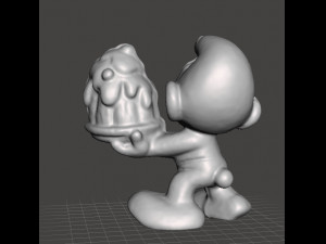 GREEDY SMURF 1980 PVC PLASTIC FIGURE MINIATURE TOY Modelo de Impressão 3D