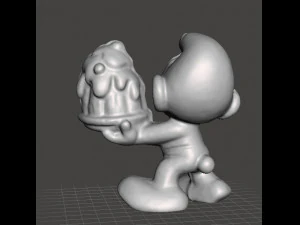GREEDY SMURF 1980 PVC PLASTIC FIGURE MINIATURE TOY 3D Print Model