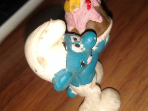 GREEDY SMURF 1980 PVC PLASTIC FIGURE MINIATURE TOY 3D Print Model