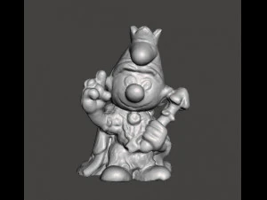 SCHTROUMPF ROI 1980 FIGURINE PLASTIQUE PVC JOUET MINIATURE Modèles 3D en vedette