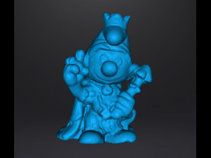 SMURF KING 1980 PVC PLASTIC FIGURE MINIATURE TOY Modelo de Impressão 3D