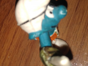 SMURF PIRATE 1980 PVC PLASTIC FIGURE MINIATURE TOY Modèles 3D en vedette