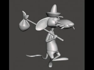 MODEL GAMBAR RODRIGUEZ POKE LAMBAT LOONEY TUNES Model Cetak 3D