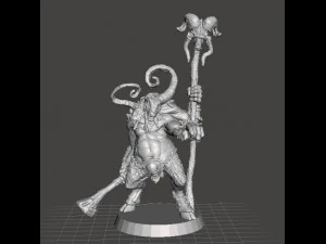 МИНИАТЮРНАЯ ФИГУРКА CHAOS BEASTMAN ДЛЯ ФЭНТЕЗИ-ИГР DND RPG 3D Принт Модель