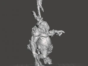CHAOS BEASTMAN MINIATURE FIGURE FOR FANTASY GAMES DND RPG 3D Print Model