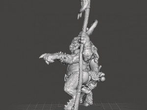 CHAOS BEASTMAN MINIATURE FIGURE FOR FANTASY GAMES DND RPG Modèles 3D en vedette