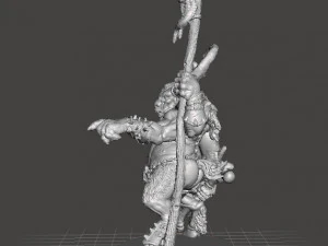 CHAOS BEASTMAN MINIATURE FIGURE FOR FANTASY GAMES DND RPG 3D Print Model