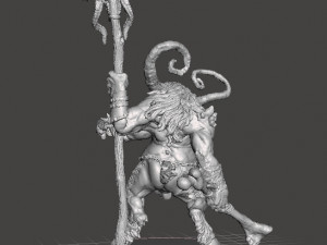 CHAOS BEASTMAN MINIATURE FIGURE FOR FANTASY GAMES DND RPG Modèles 3D en vedette