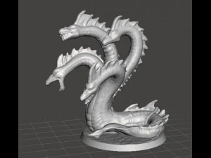 МІНІАТЮРНА МОДЕЛЬ LERNAEAN HYDRA ДЛЯ ФЕНТЕЗІЙНИХ ІГОР DND ТА RPG 3D Принт Модель