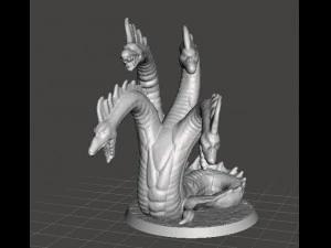 MINIATUROWY MODEL LERNAEAN HYDRA DO GIER FANTASY DND I RPG Model do druku 3D