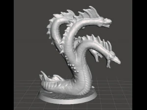 MINIATUROWY MODEL LERNAEAN HYDRA DO GIER FANTASY DND I RPG Model do druku 3D