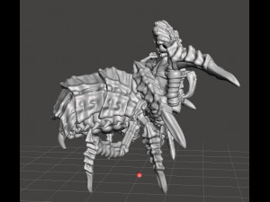 DRIDER WARRIOR MINIATURE MODEL FOR FANTASY GAMES DND RPG 3Dプリントモデル