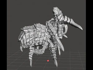 DRIDER WARRIOR MINIATURE MODEL FOR FANTASY GAMES DND RPG 3D Print Model