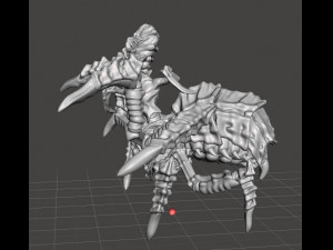 DRIDER WARRIOR MINIATURE MODEL FOR FANTASY GAMES DND RPG 3Dプリントモデル